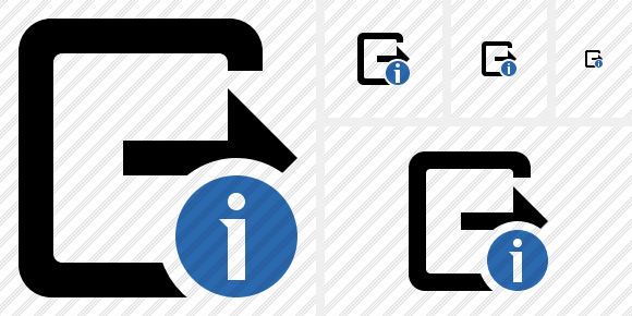 Icône Exit Information