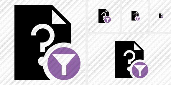 Icono File Help Filter