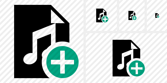 Icono File Music Add