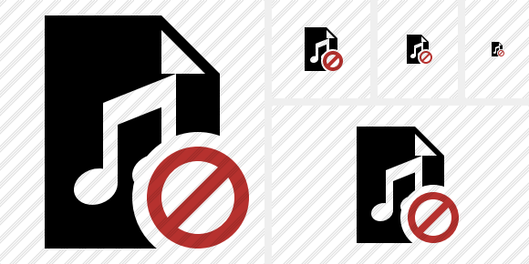 File Music Block Symbol