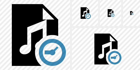 File Music Clock Icon