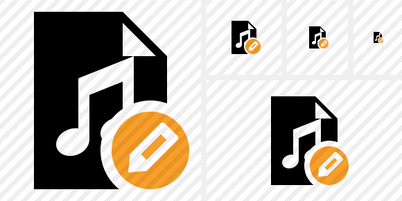 File Music Edit Icon