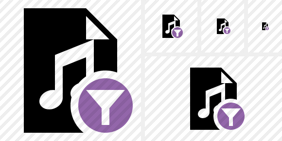 File Music Filter Icon