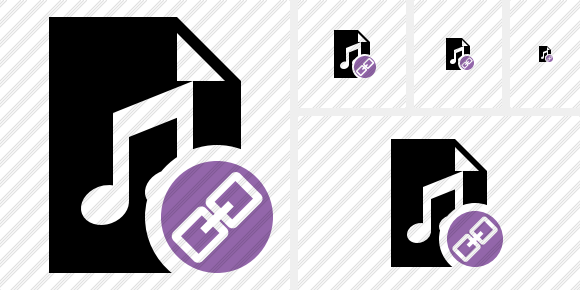 File Music Link Symbol