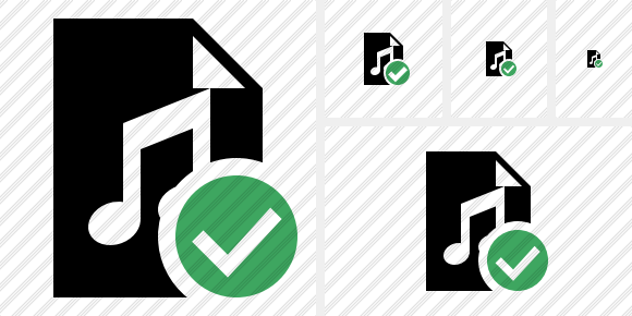 File Music Ok Icon