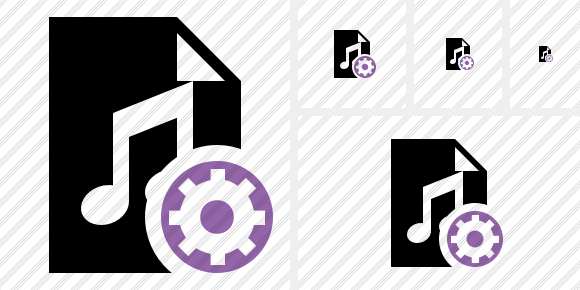 Icône File Music Settings