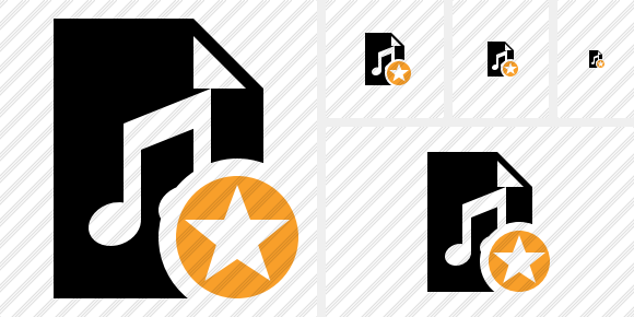 File Music Star Icon