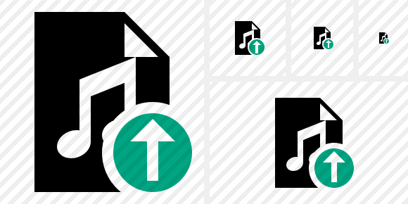 File Music Upload Symbol