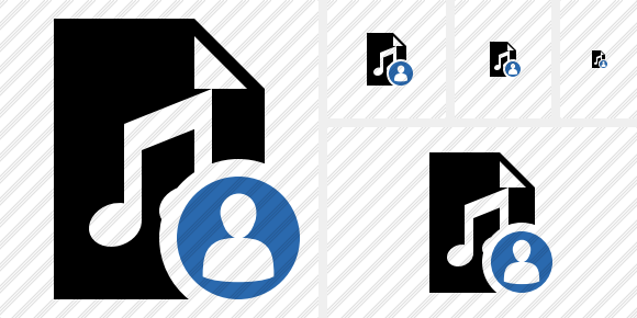 File Music User Symbol