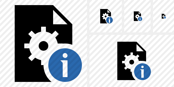 Icono File Settings Information