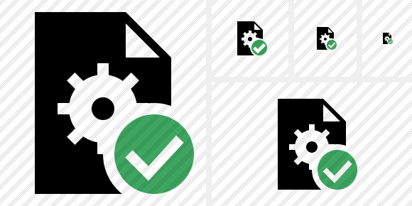File Settings Ok Icon File Settings Ok Icon