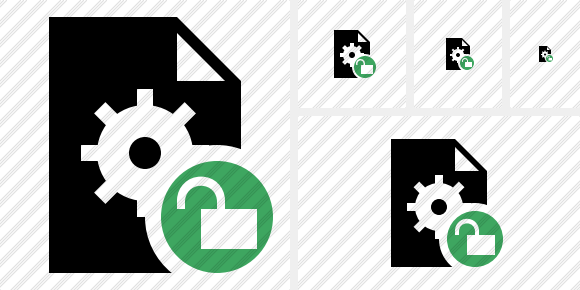 File Settings Unlock Symbol