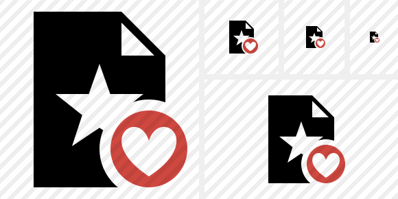 File Star Favorites Icon