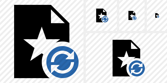 File Star Refresh Icon