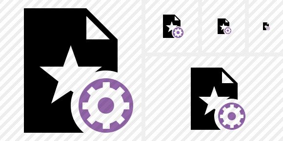 File Star Settings Symbol