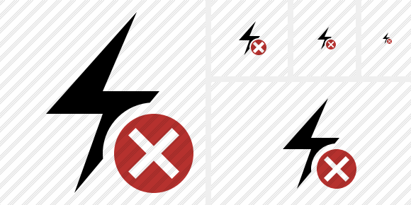 Flash Cancel Icon Flash Cancel Icon