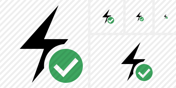 Flash Ok Icon Flash Ok Icon