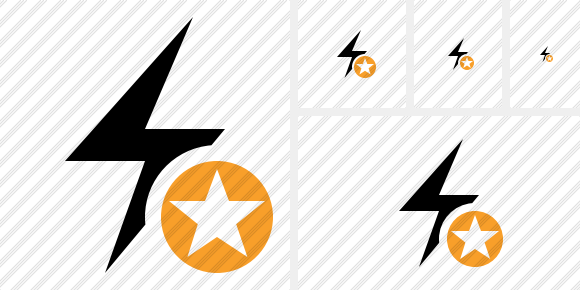 Flash Star Icon Flash Star Icon