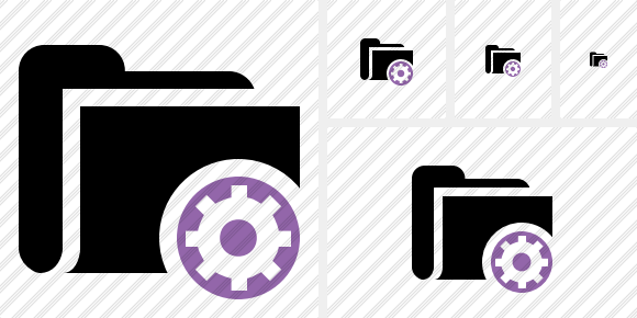 Folder Settings Symbol Folder Settings Symbol