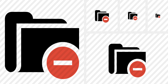 Folder Stop Symbol Folder Stop Symbol