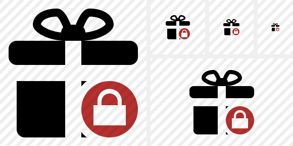 Icona Gift Blocco Icona Gift Blocco