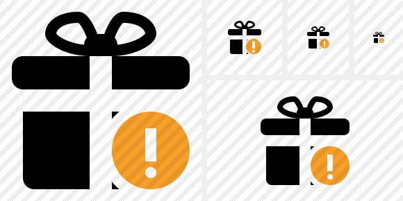 Icona Gift Avviso Icona Gift Avviso