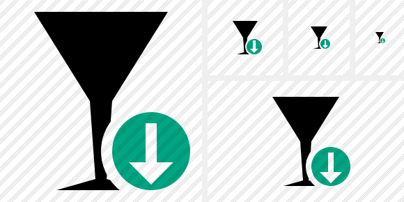 Glass Download Symbol