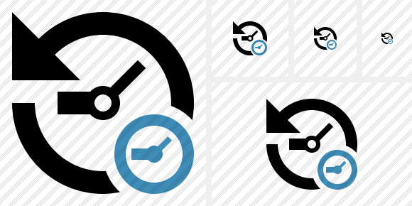 History Clock Symbol History Clock Symbol