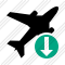 Airplane Download Icon