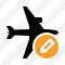 Airplane Horizontal Edit Icon