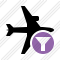 Airplane Horizontal Filter Icon