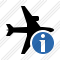 Airplane Horizontal Information Icon