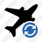 Airplane Refresh Icon