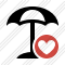 Beach Umbrella Favorites Icon