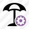 Beach Umbrella Settings Icon