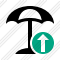 Beach Umbrella Upload Icon