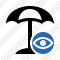 Beach Umbrella View Icon