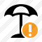 Beach Umbrella Warning Icon