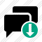 Chat Download Icon