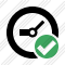 Clock Ok Icon