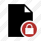 Document Blank Lock Icon