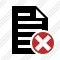 Document Cancel Icon
