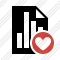 Document Chart Favorites Icon