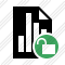 Document Chart Unlock Icon