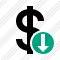 Dollar Download Icon