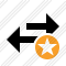 Exchange Horizontal Star Icon