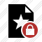 File Star Lock Icon