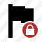 Flag Lock Icon