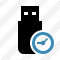 Flash Drive Clock Icon