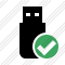 Flash Drive Ok Icon